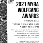 2021 Myra Wolfgang Awards honoring MCHR’s very own, Julie Hurwitz and Rudy Simons